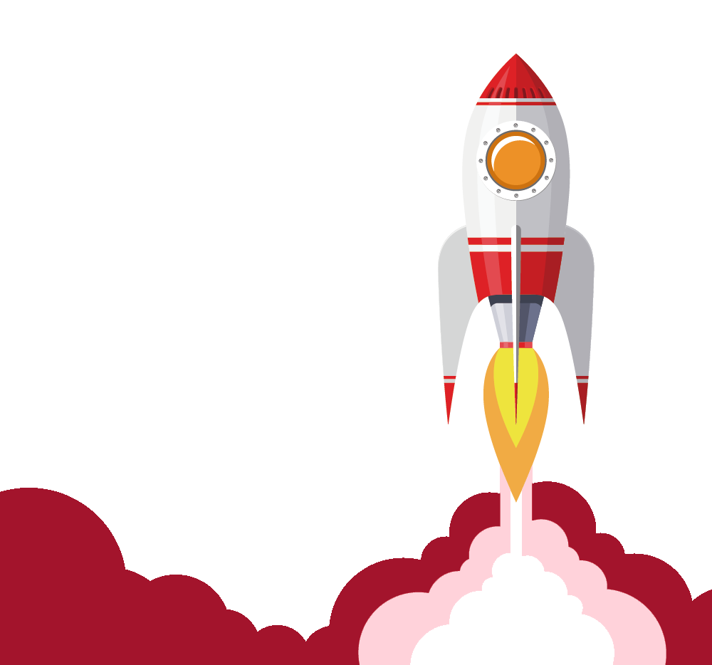 Rocket icon symbolizing fast onward ticket delivery with a valid PNR